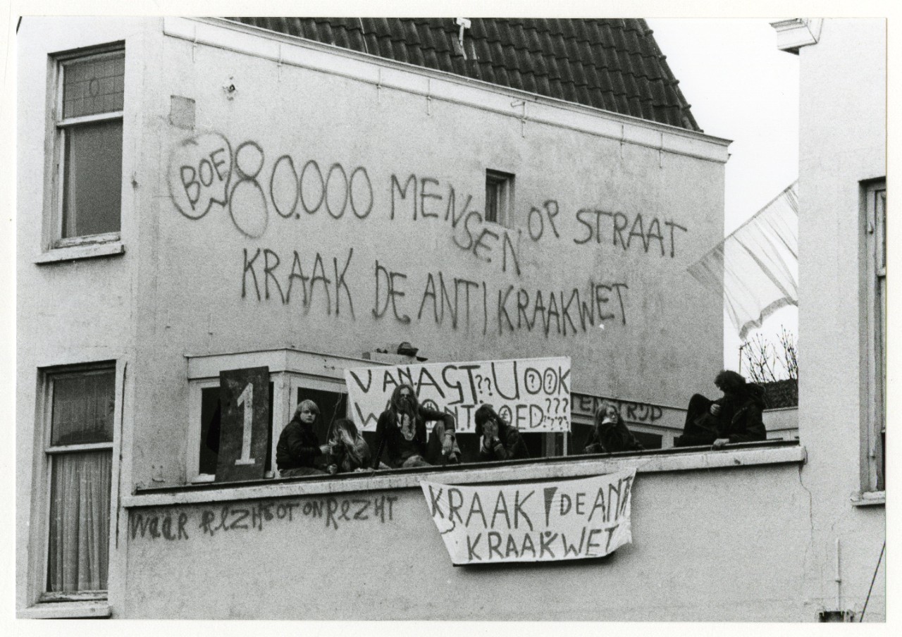 kraak de anti kraakwet foto Robert Scheers 1978