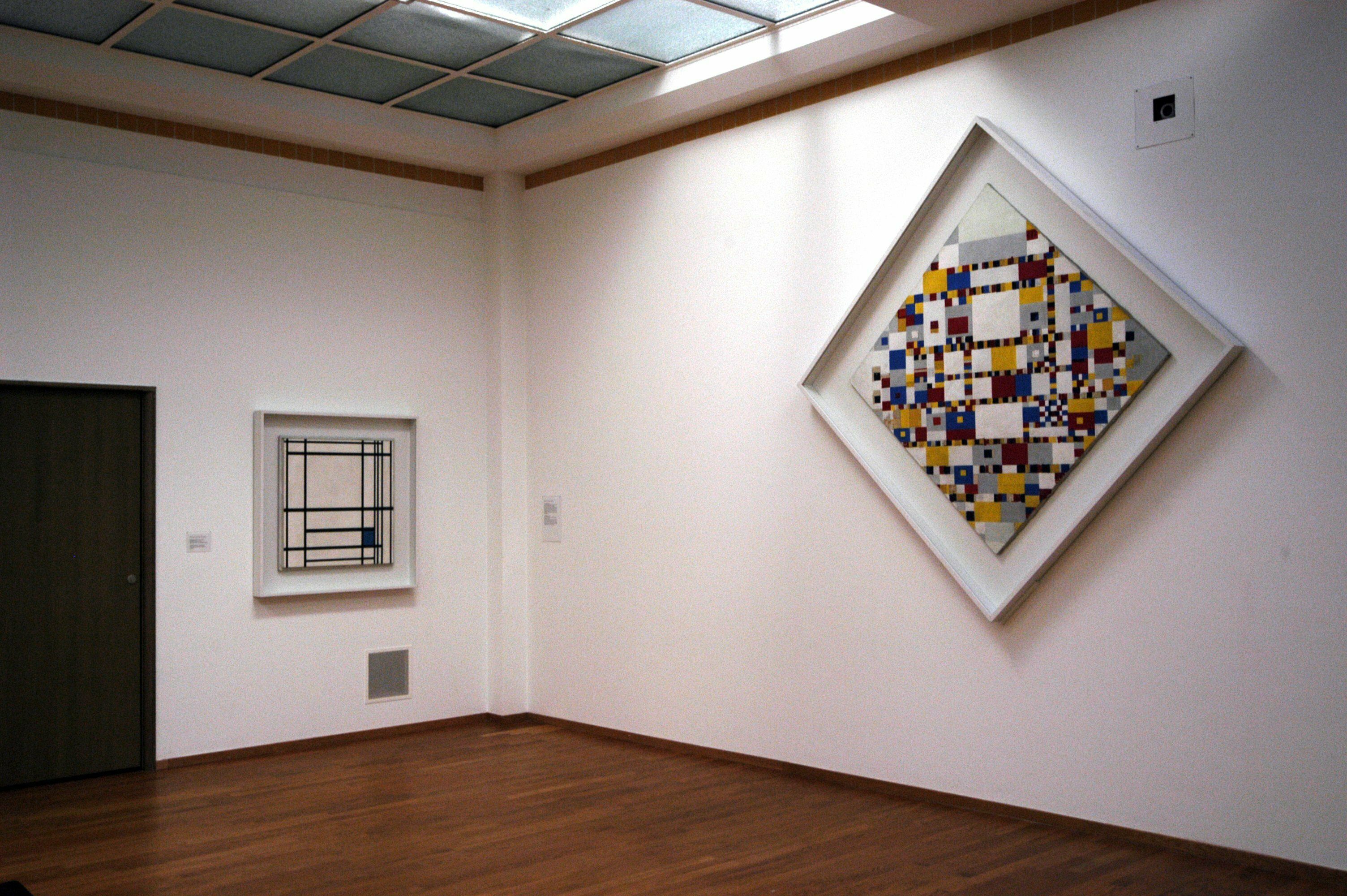 de Victory Boogie Woogie in het Kunstmuseum, 2005. Foto DSO (Willem Vermeij)  
