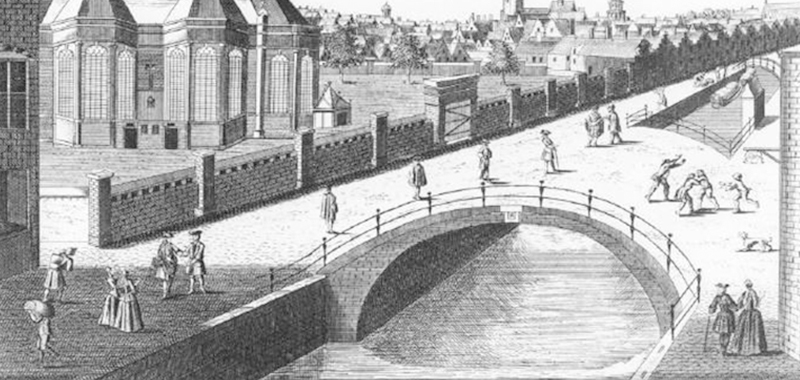 Ets brug over het Spui
