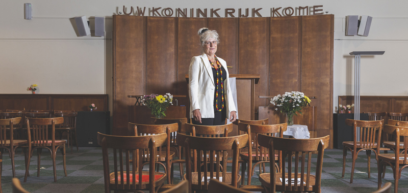 Christine Welschen, dominee van de Evangelische Broedergemeente (Foto: Robin Butter)