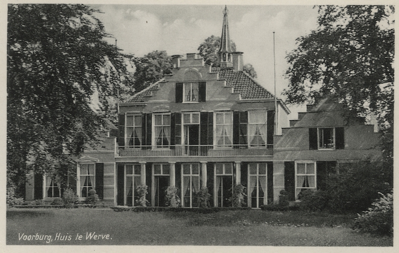 Voorburg, Laan van Nieuw Oosteinde, buitenplaats Huis te Werve, fotograaf onbekend, rond 1930
