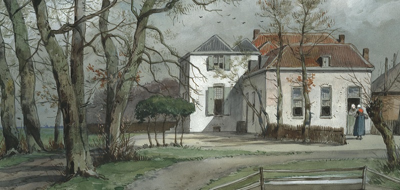 Huis Engelenburg, 1897. Tekening: J.G. Smit