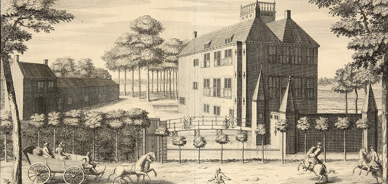 Kasteel Westerbeek, 1729 prent. Maker: G. van Giessen