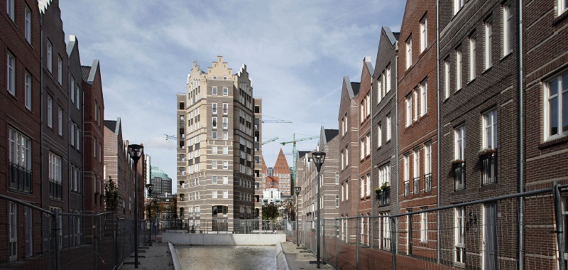 t Haegsch Hof met Adriaen Vlackstraat en Willem Silviusstraat, 2009. Foto: Dienst Stedelijke Ontwikkeling (Bert Mellink)