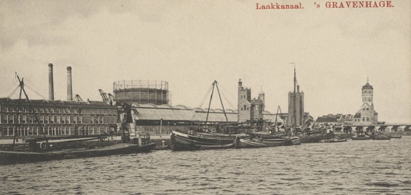Laakhaven, 1910. Ansichtkaart uitgegeven door Bazar de la Paix, Den Haag